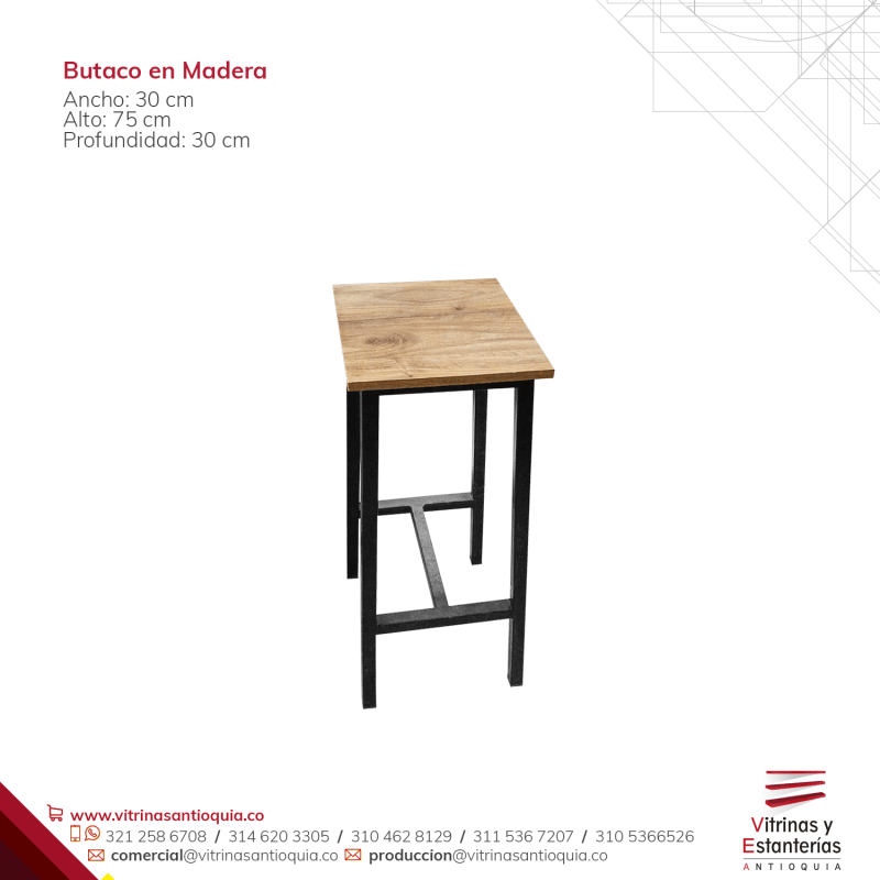 Butaco en Madera